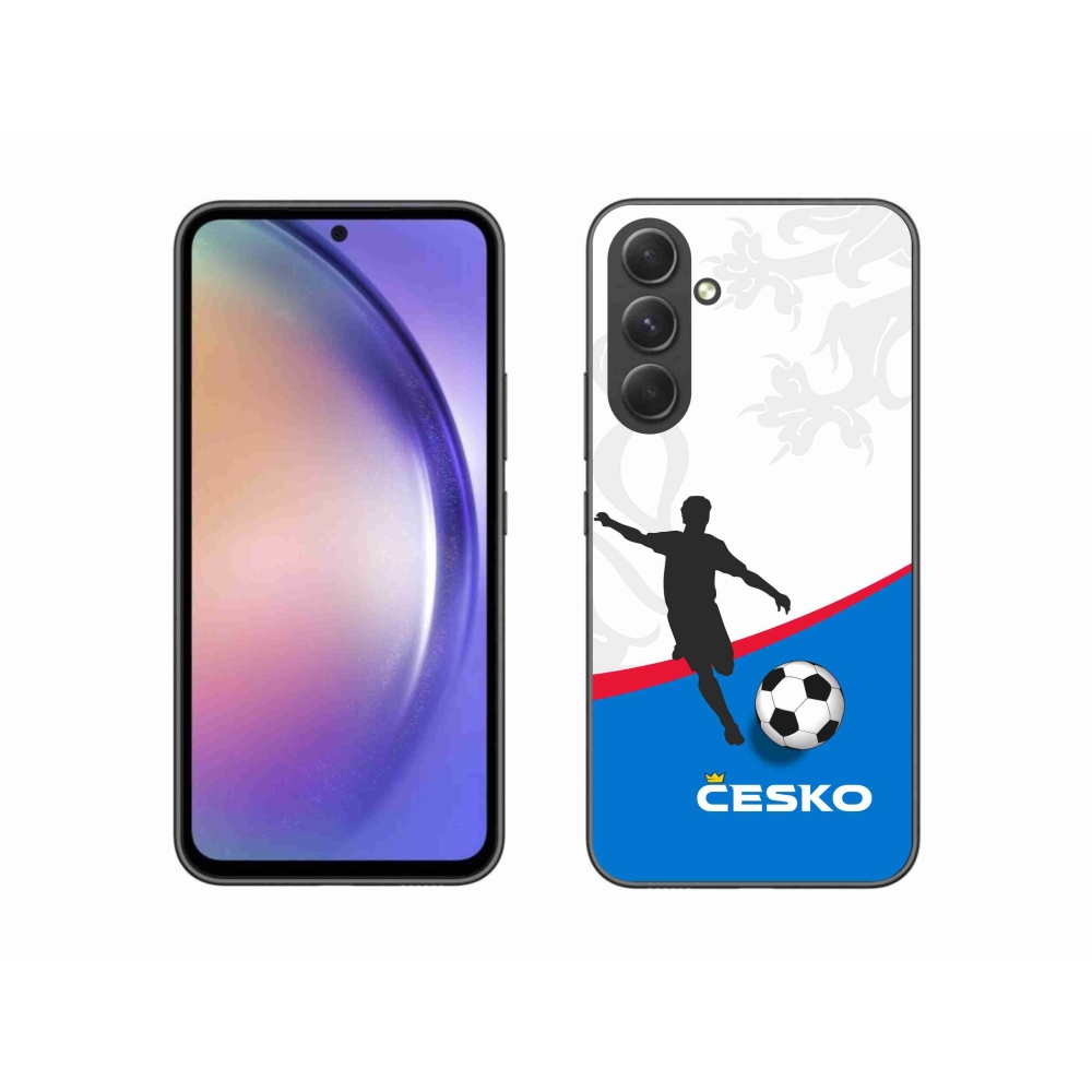Gél védőhuzat mmCase Samsung Galaxy A54 5G - foci Csehország 1