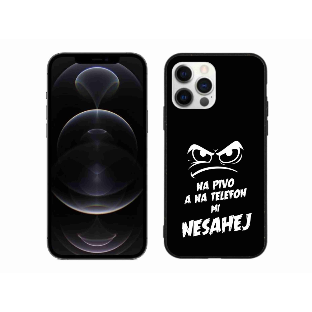 Gél borítás mmCase iPhone 12 Pro Max készülékhez - sör motívum 2 fekete háttér