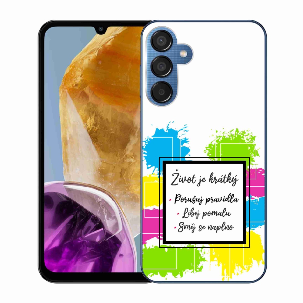 Gél borító mmCase Samsung Galaxy M15 5G - idézem 5 fehér háttérrel