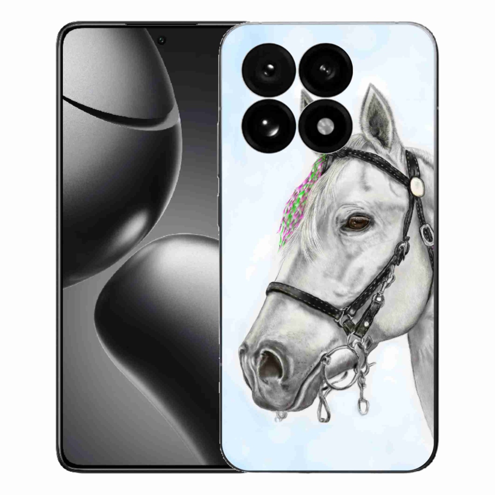 Gél borítás mmCase a Xiaomi 15T-hez - fehér ló 1