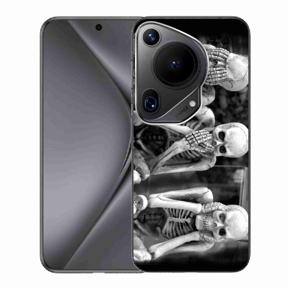 Gél borító mmCase a Huawei Pura 70 Ultra - csontvázakra