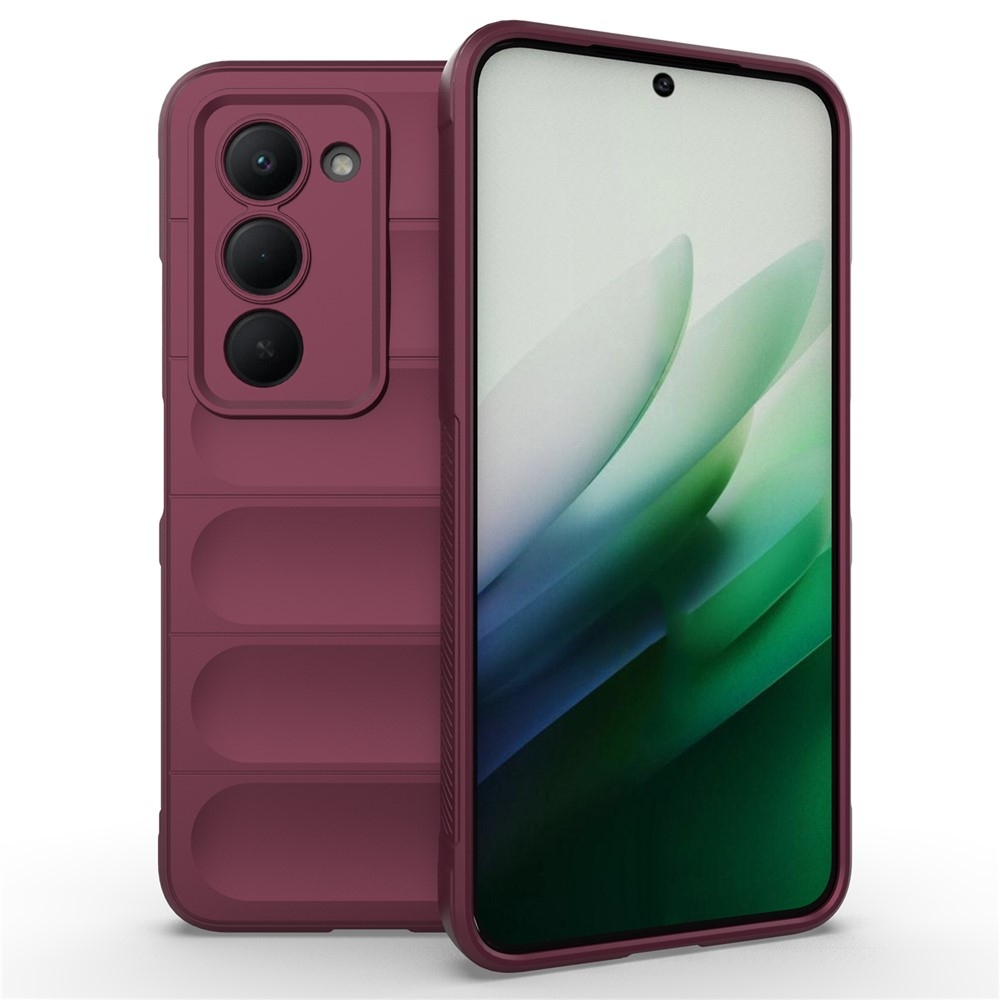 Rugg tartós zselés tok Xiaomi Redmi 15 5G (169mm) - bordó színben