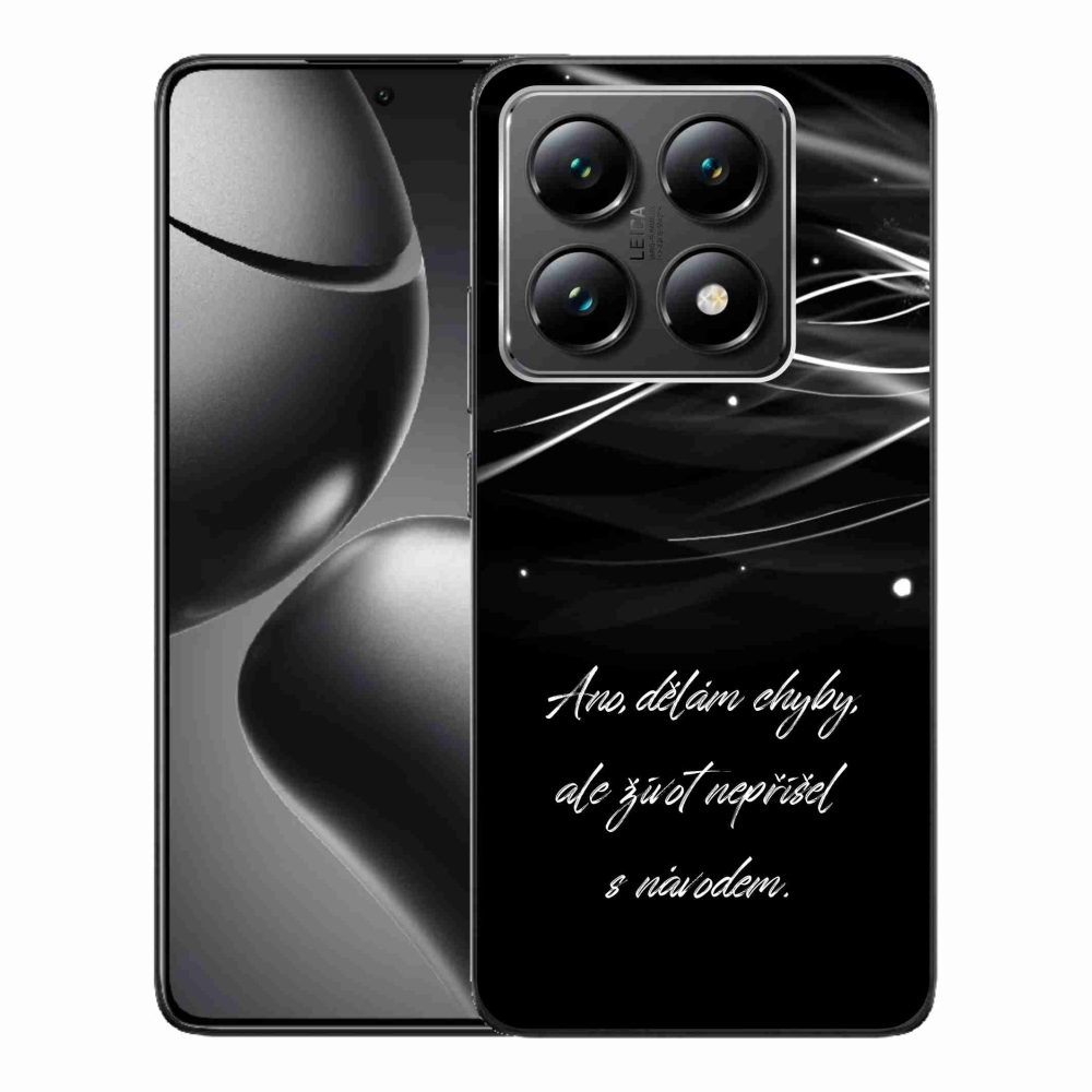 Gél borítás mmCase a Xiaomi 14T-hez - idézem fekete háttérrel