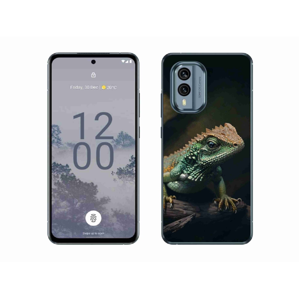 Gél borítás mmCase a Nokia X30 5G készülékhez - gyík