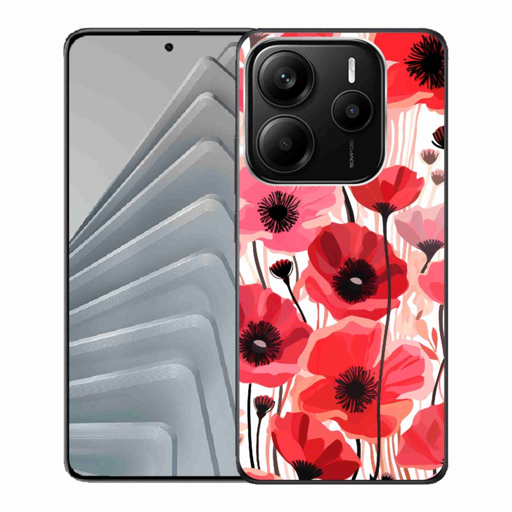 Gél borítás mmCase a Xiaomi Redmi Note 14 5G-hez - mákos 1