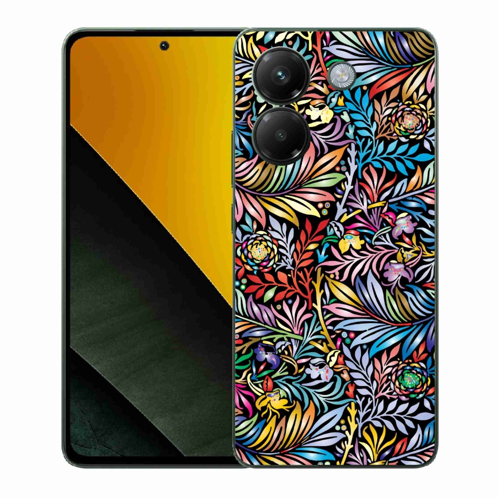 Gél borító mmCase a Xiaomi Poco M7 Pro 5G számára - virágok 5