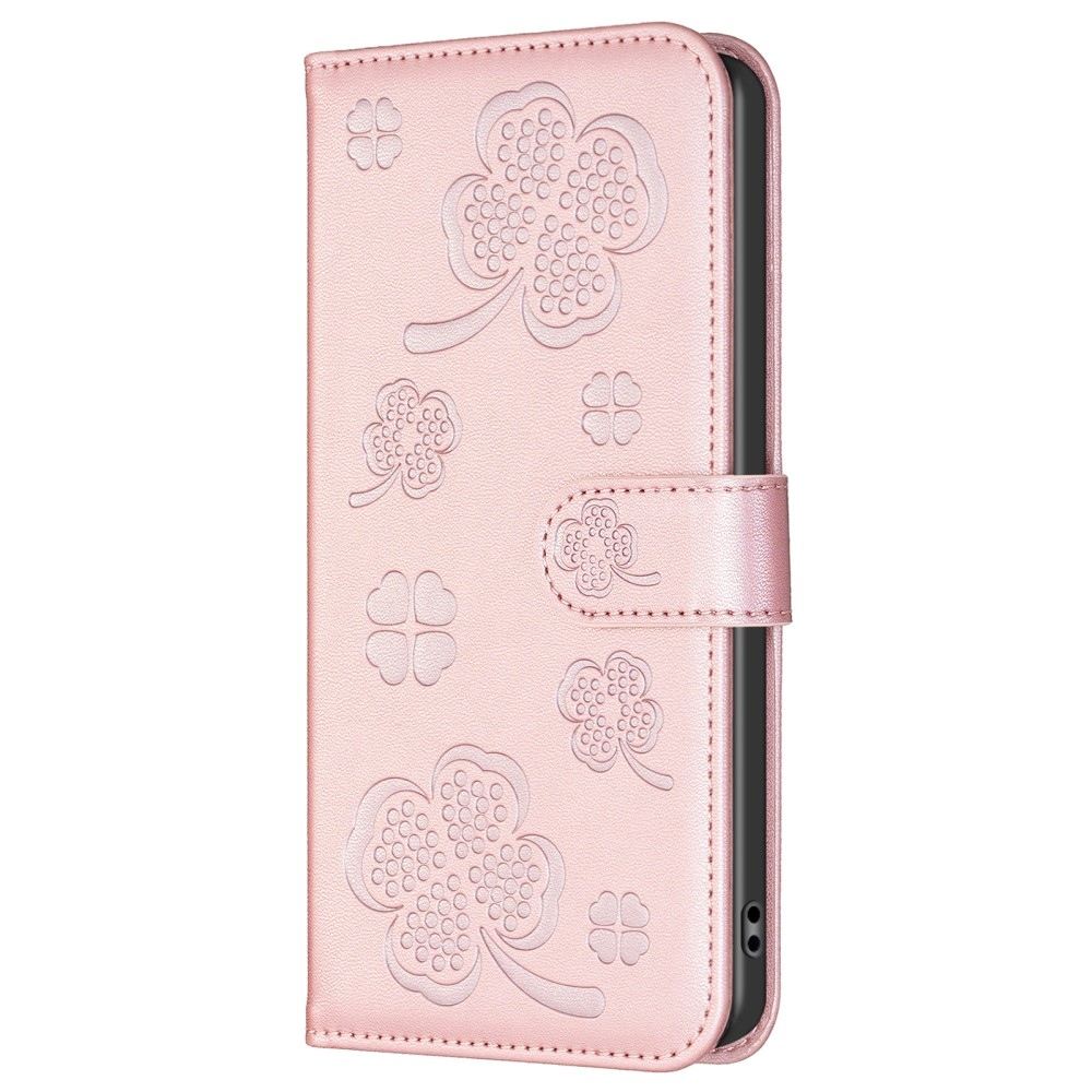 Clover könyv tok Samsung Galaxy A36 5G készülékhez - rózsaszín