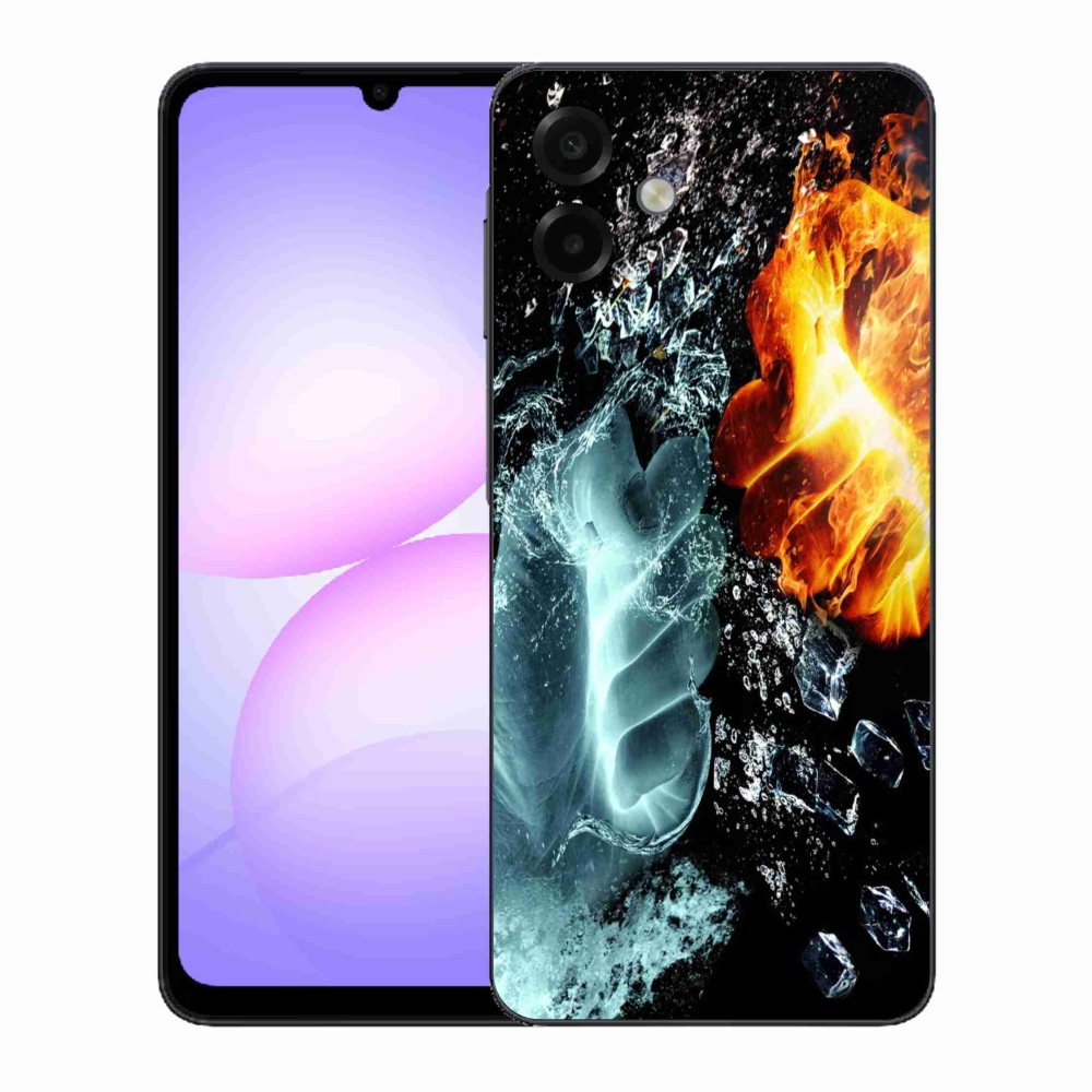 Zselés borítás mmCase Samsung Galaxy A07 4G - víz és tűz