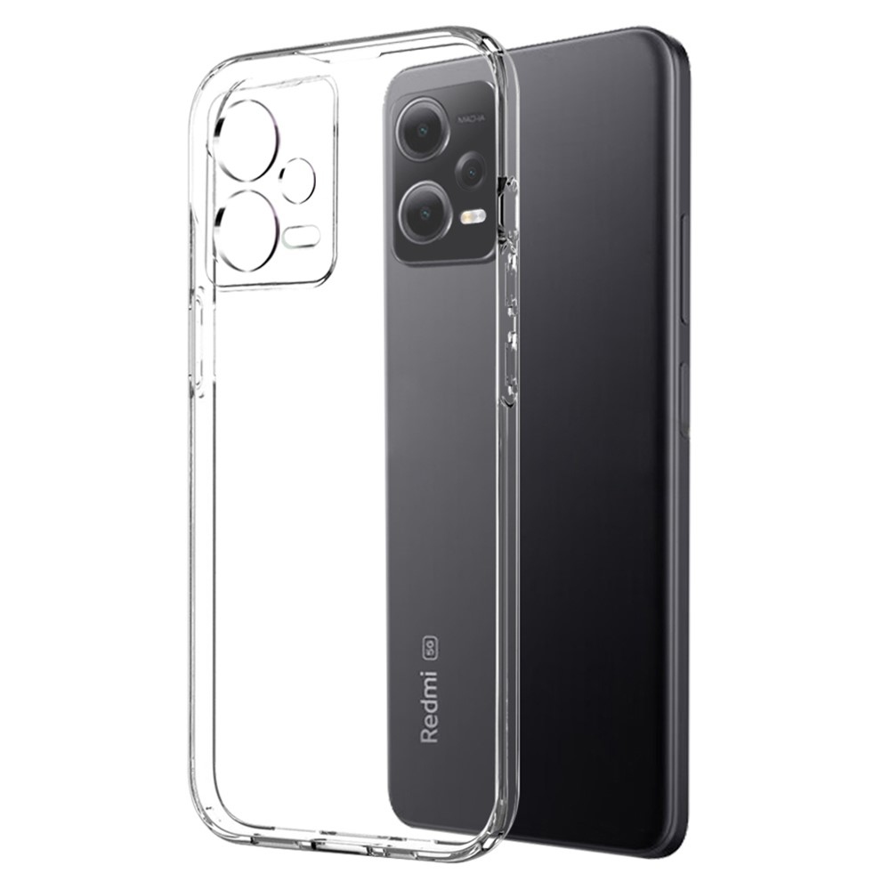 NORTHJO átlátszó gél tok + edzett üveg Xiaomi Redmi Note 12 Pro 5G - átlátszó