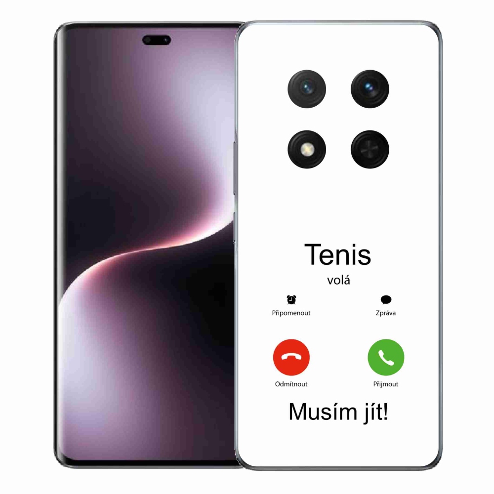 Gél borítás mmCase a Honor Magic 7 Lite 5G-n - teniszhívások fehér háttérrel