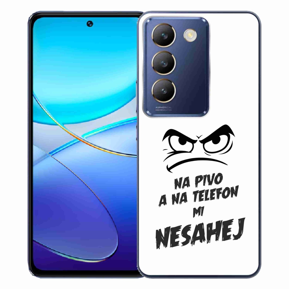 Gél borítás mmCase a Vivo V40 SE 4G/5G - sör motívum 2 fehér háttérrel