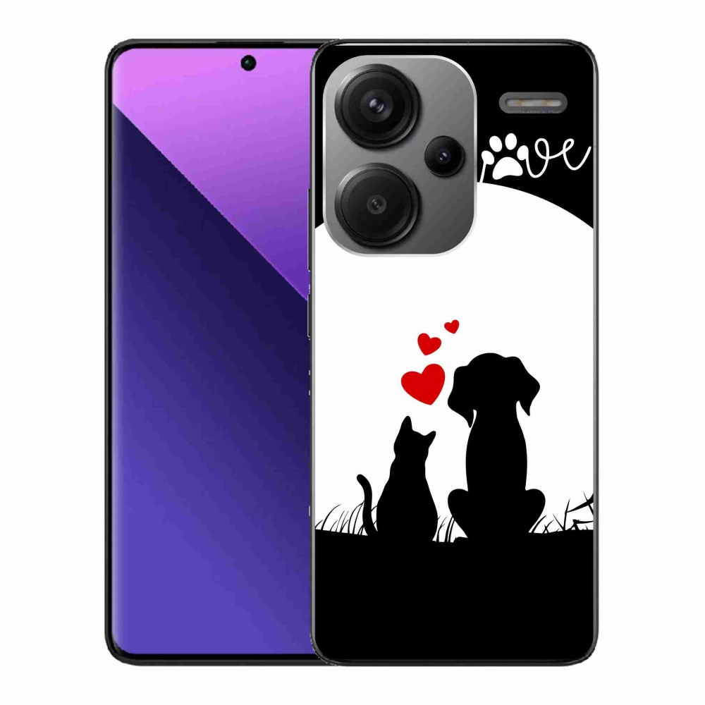 Gél tok mmCase a Xiaomi Redmi Note 13 Pro+ 5G számára - állati szeretet