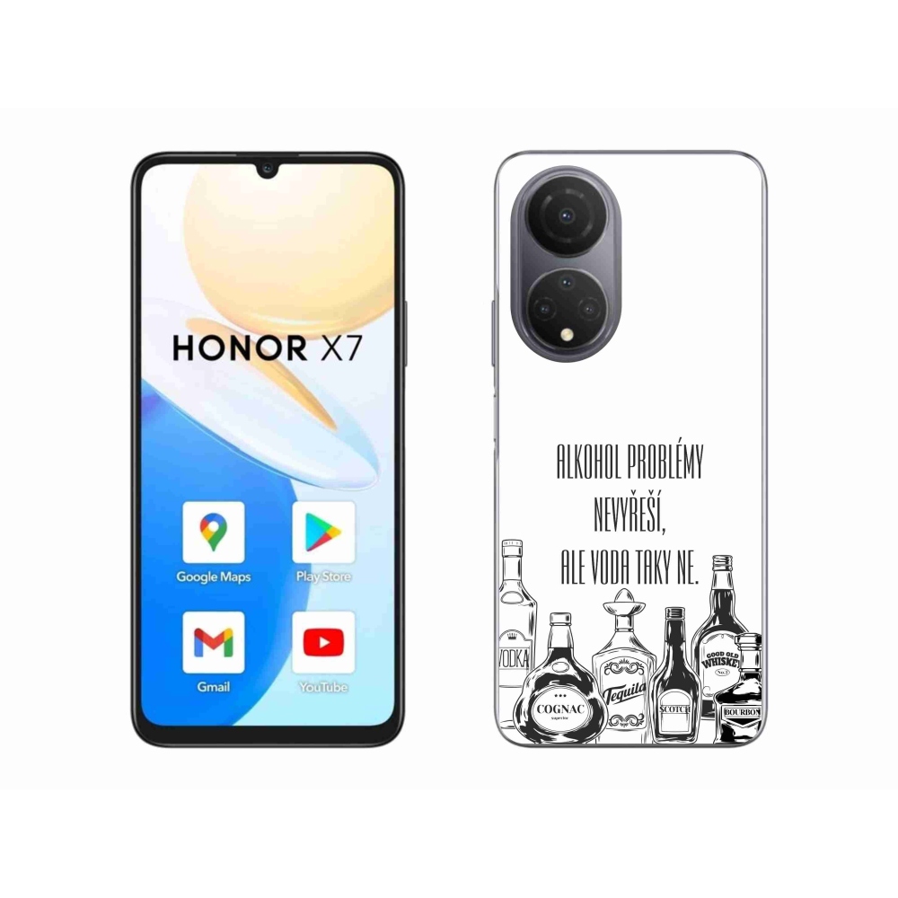 Gél borító mmCase a Honor X7-hez - vicces szöveg fehér háttérrel