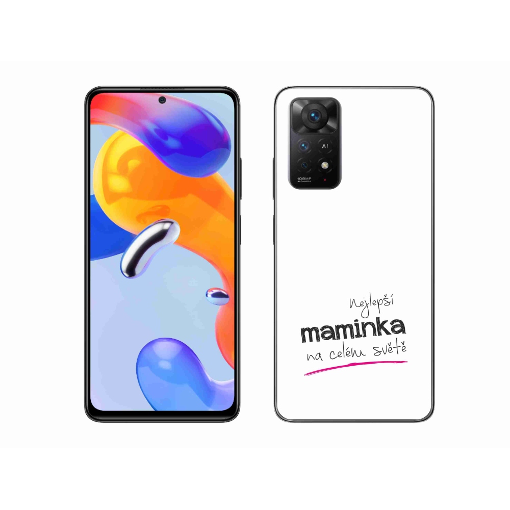 Gél borító mmCase a Xiaomi Redmi Note 11 Pro 4G/5G - legjobb anya 4 fehér háttérrel