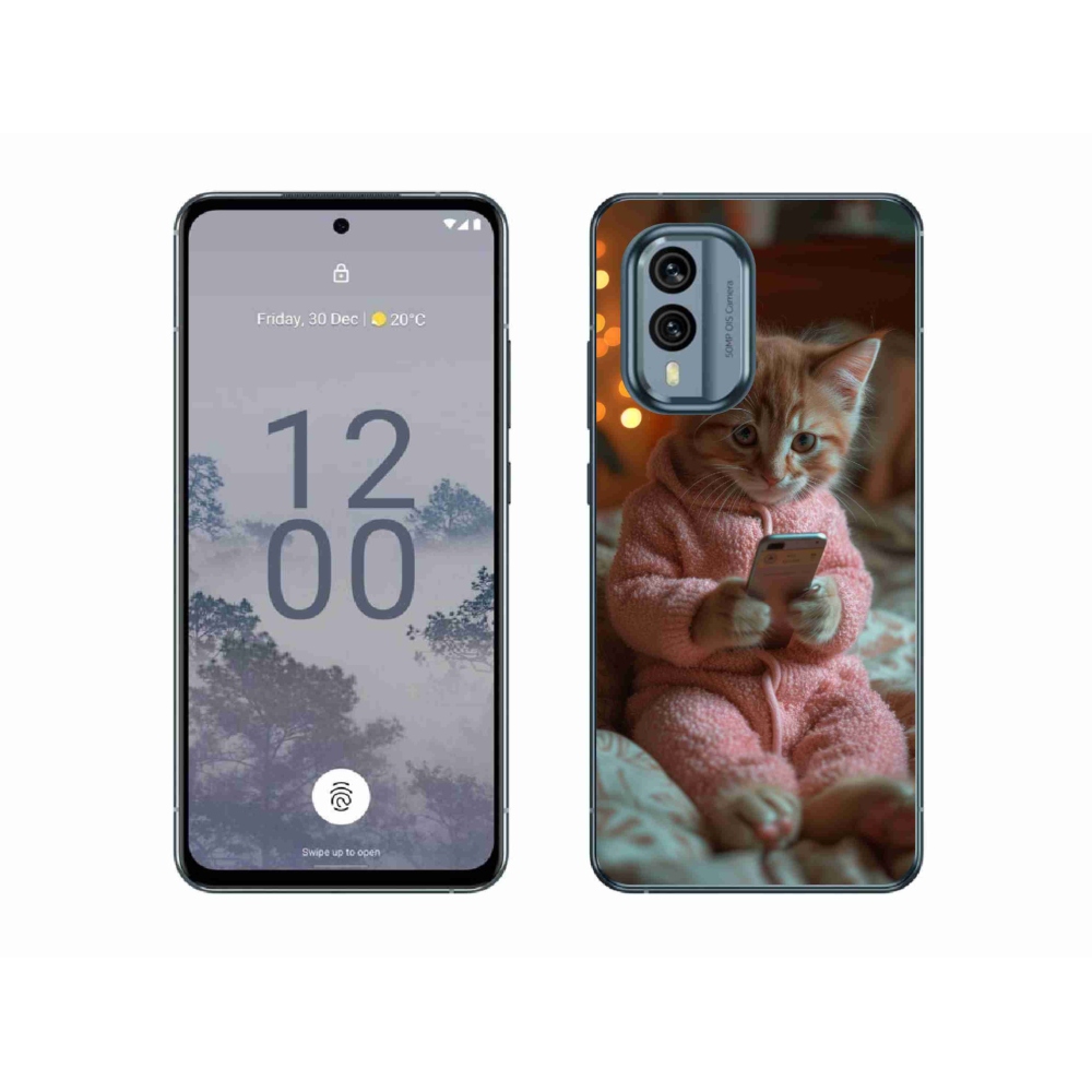 Zselés borítás mmCase a Nokia X30 5G készülékhez - baba a mobillal