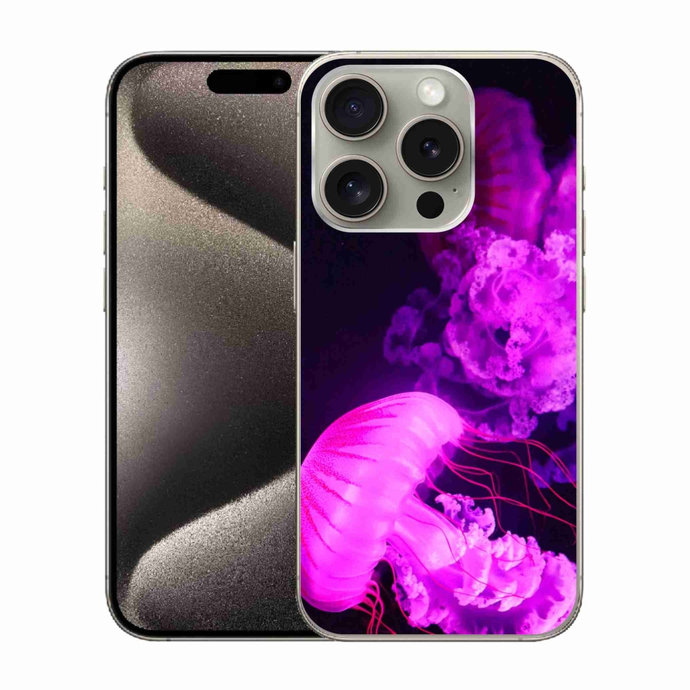 Zselés borítás mmCase iPhone 15 Pro készülékhez - medúza 1