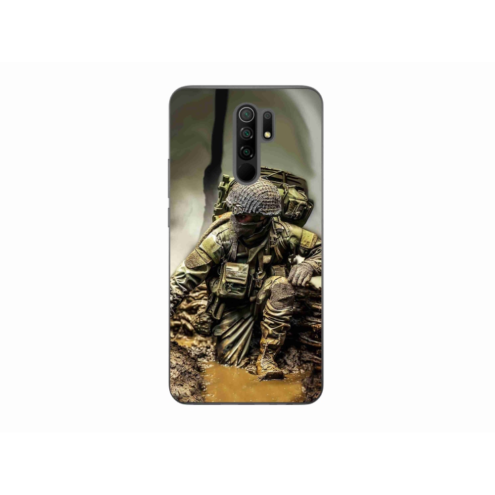 Gél borítás mmCase a Xiaomi Redmi 9-hez - katona