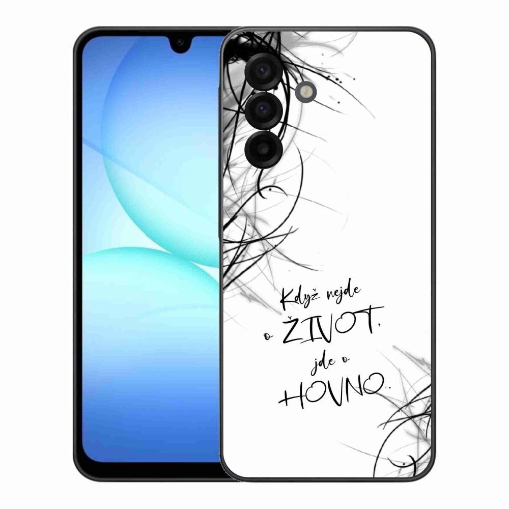 Gél borító mmCase Samsung Galaxy A17 4G/5G - vicces szöveg 16 fehér háttér