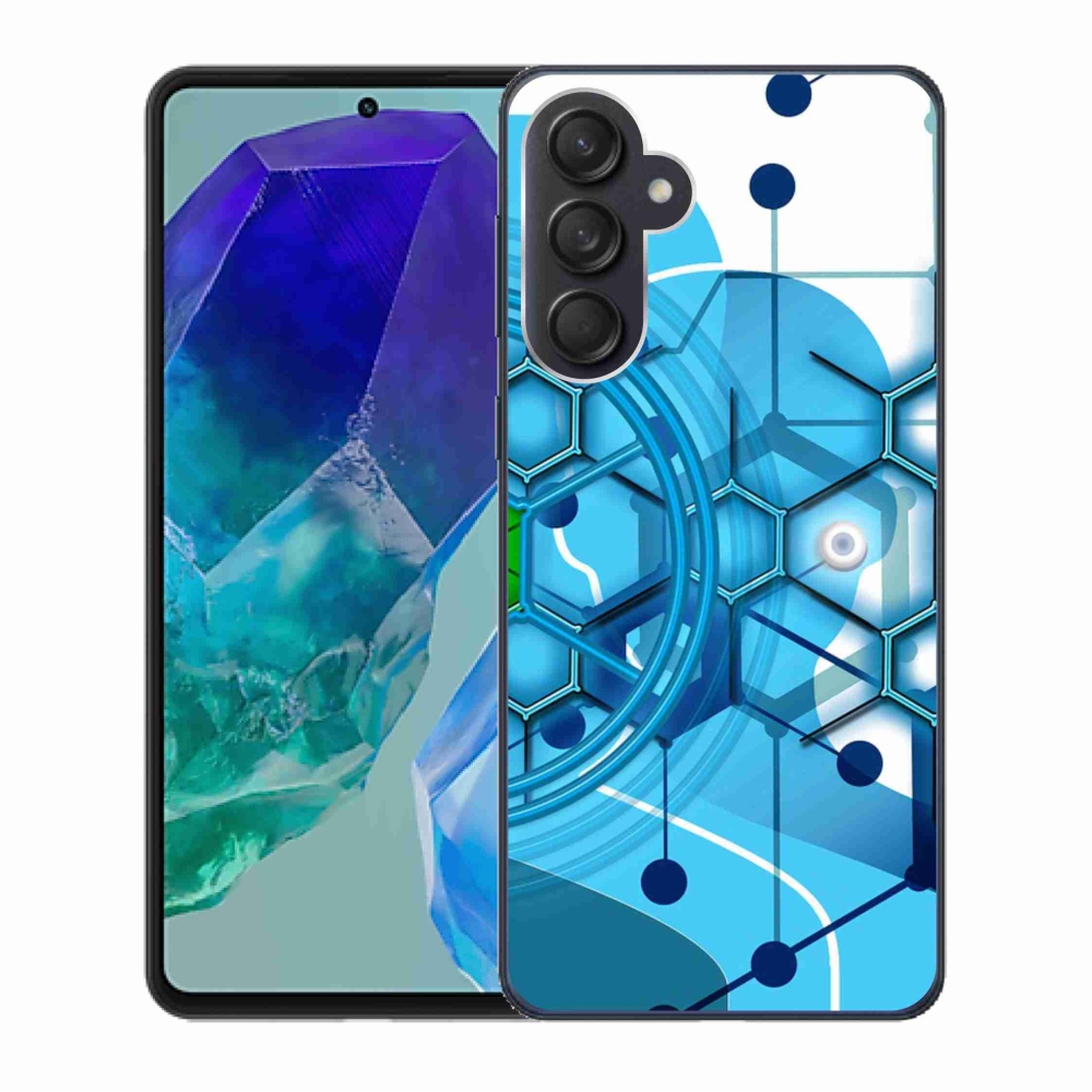 Gél védőhuzat mmCase Samsung Galaxy M55 5G - absztrakt minta 2