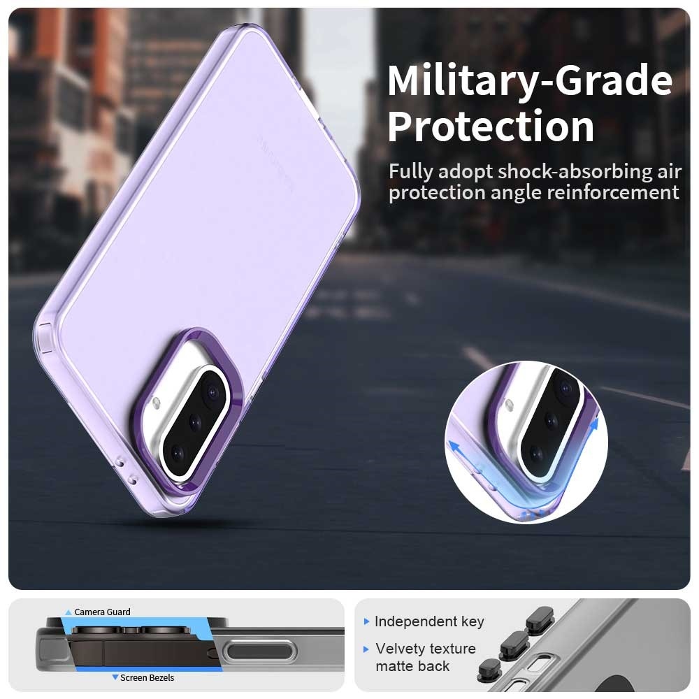 Candy matt zselés tok Samsung Galaxy A36 5G/A56 5G - lila