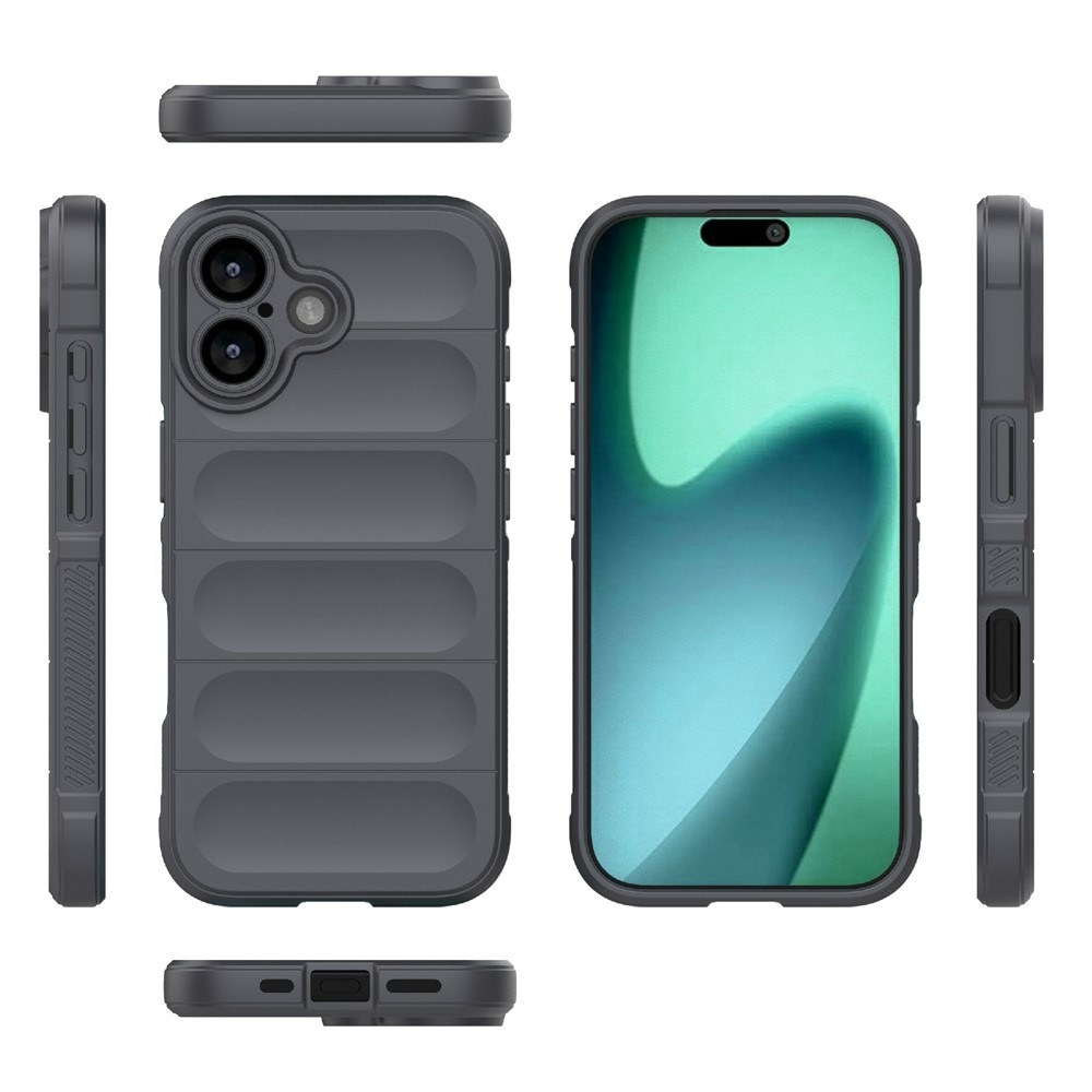 Rugg tartós zselés tok iPhone 17 készülékhez - sötétszürke