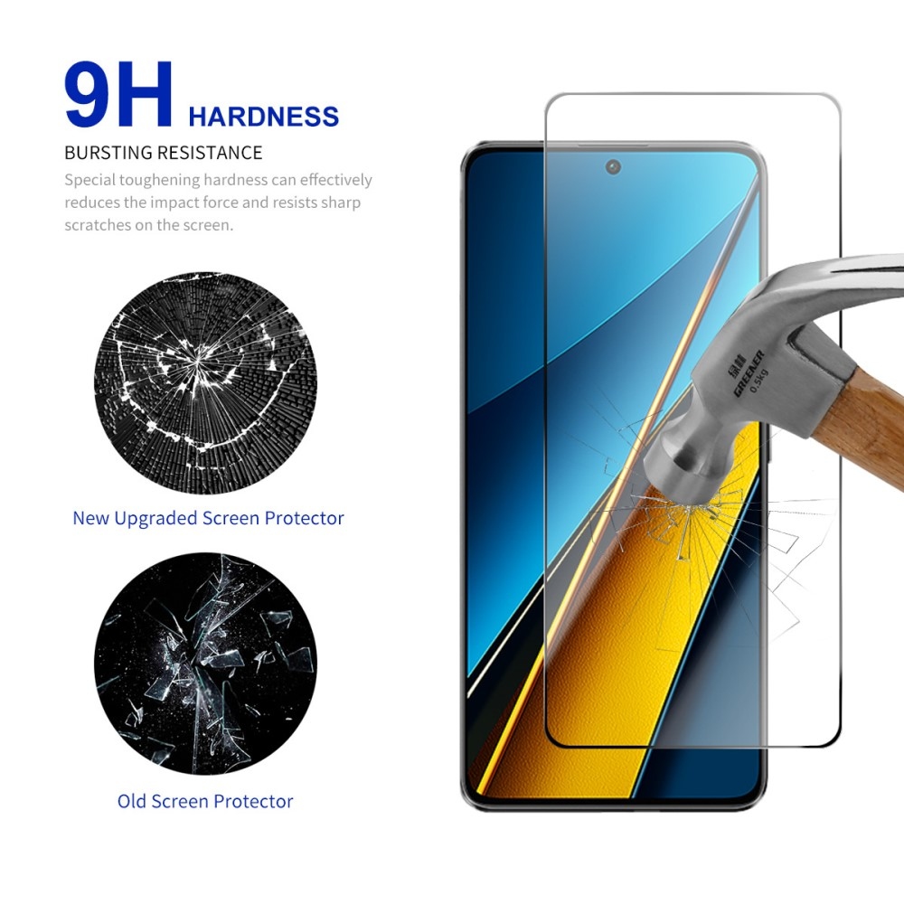 2.5D RURI teljes képernyő edzett üveg a Xiaomi Poco F7 Ultra esetében