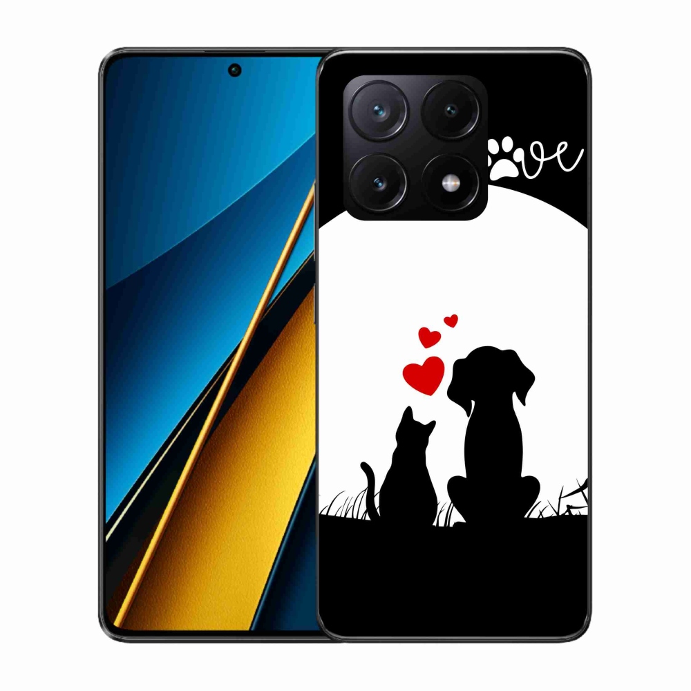 Gél tok mmCase a Xiaomi Poco X6 Pro 5G-hez - állati szeretet