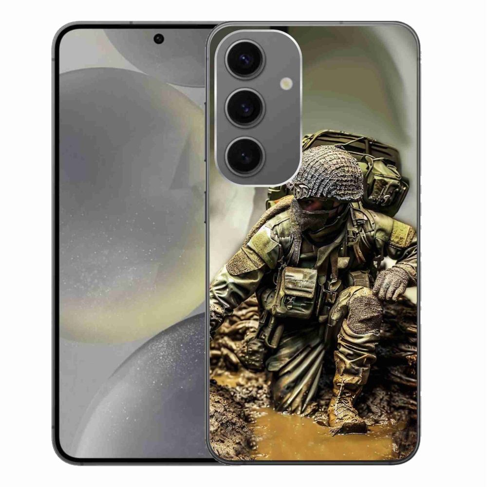 Zselés borítás mmCase Samsung Galaxy S24+ - katonás