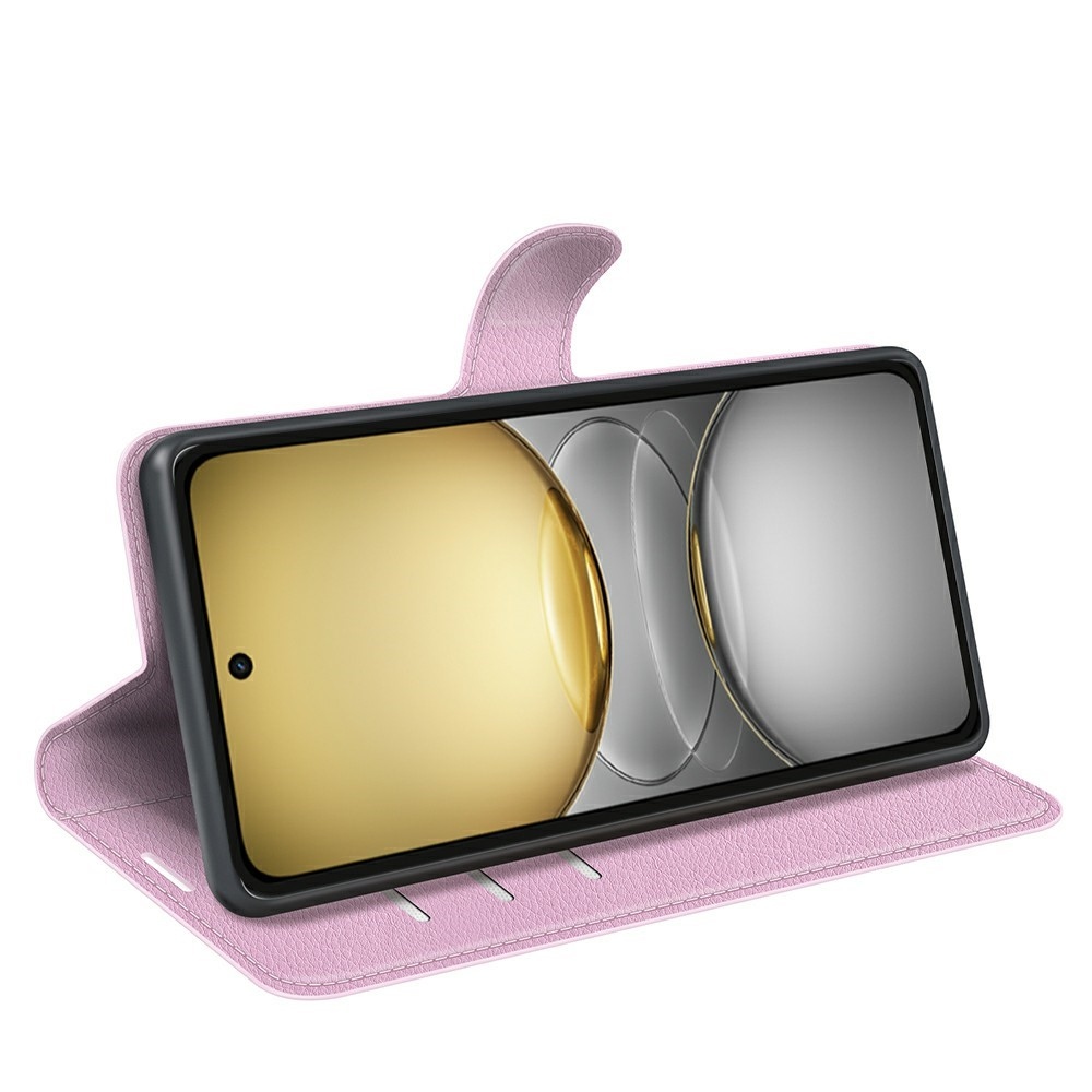 Litchi könyvtáska a Realme C75 készülékhez - rózsaszín
