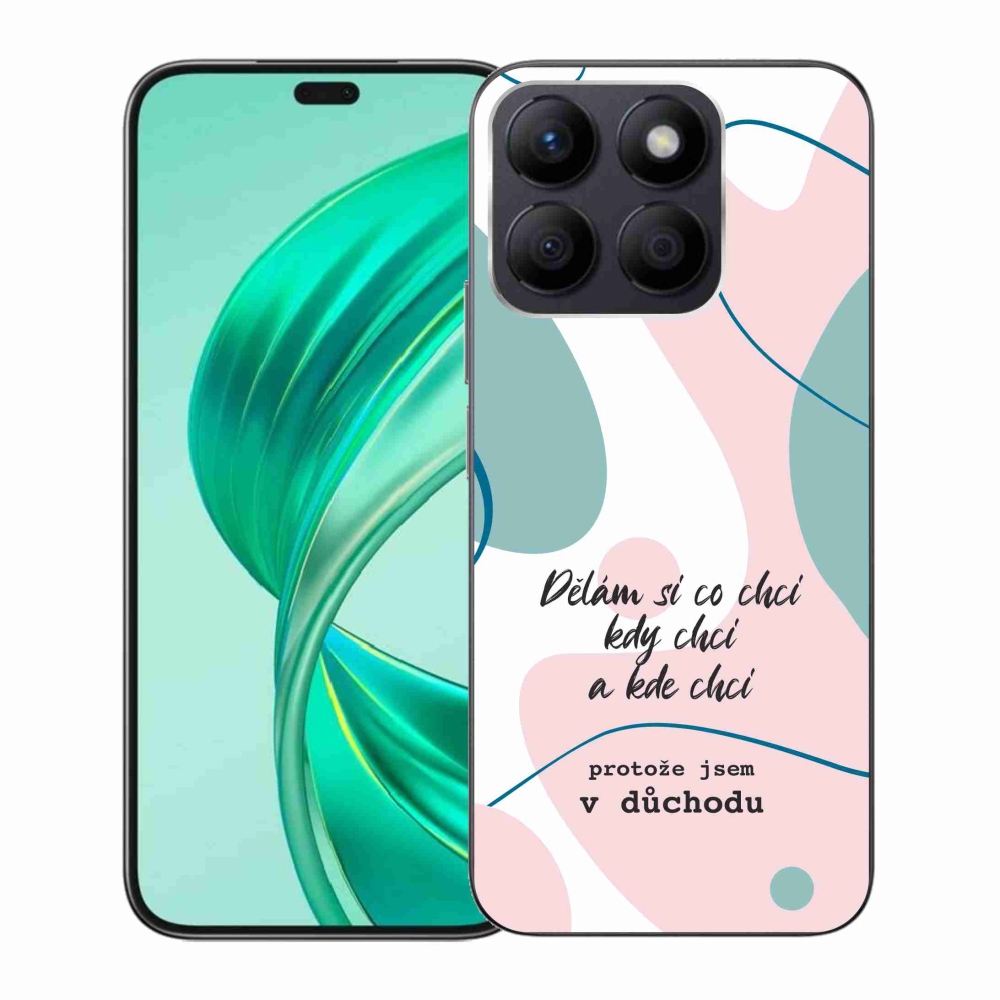 Zselés borító mmCase a Honor X8b készülékhez - vicces szöveg 10 fehér háttér