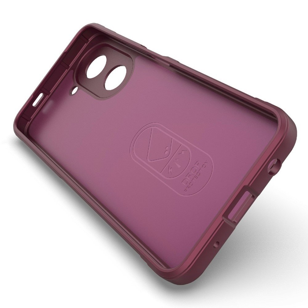 Rugg tartós zselés tok Xiaomi Redmi A5 (171.7x77.8x8.3mm) - bordó színben