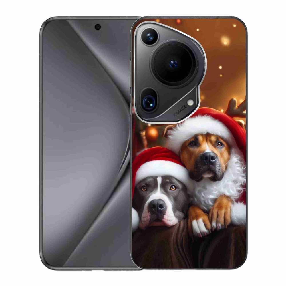 Gél borítás mmCase a Huawei Pura 70 Ultra számára - Karácsonyi kutyák