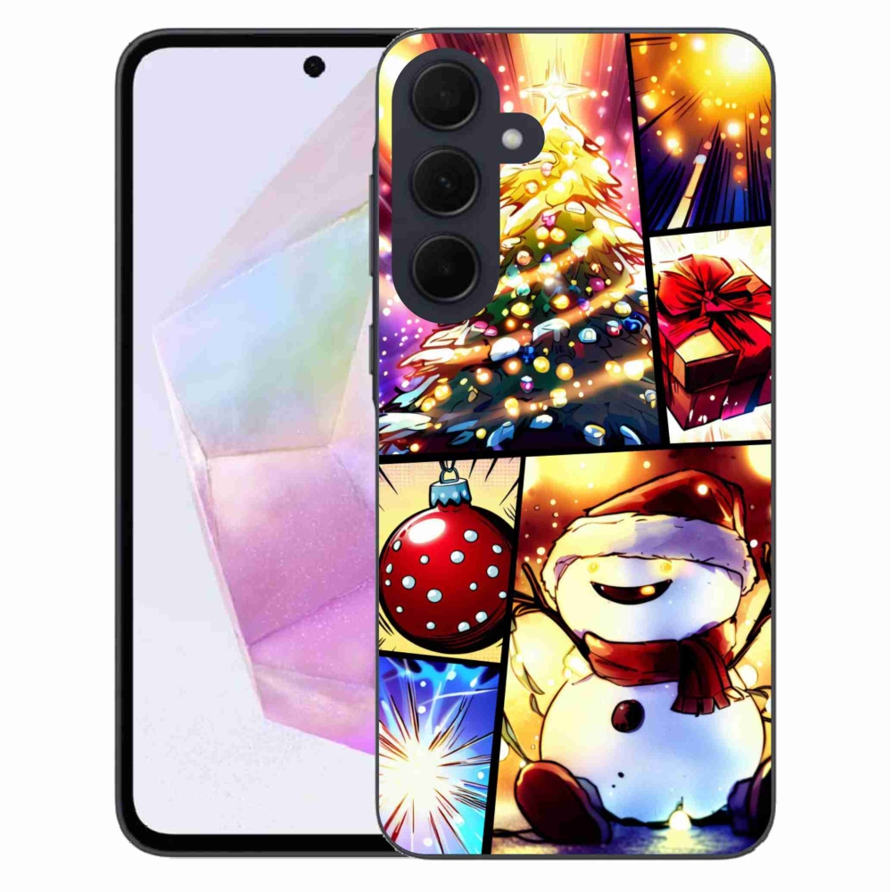 Gél borító mmCase Samsung Galaxy A35 5G - Karácsonyi motívumok 1