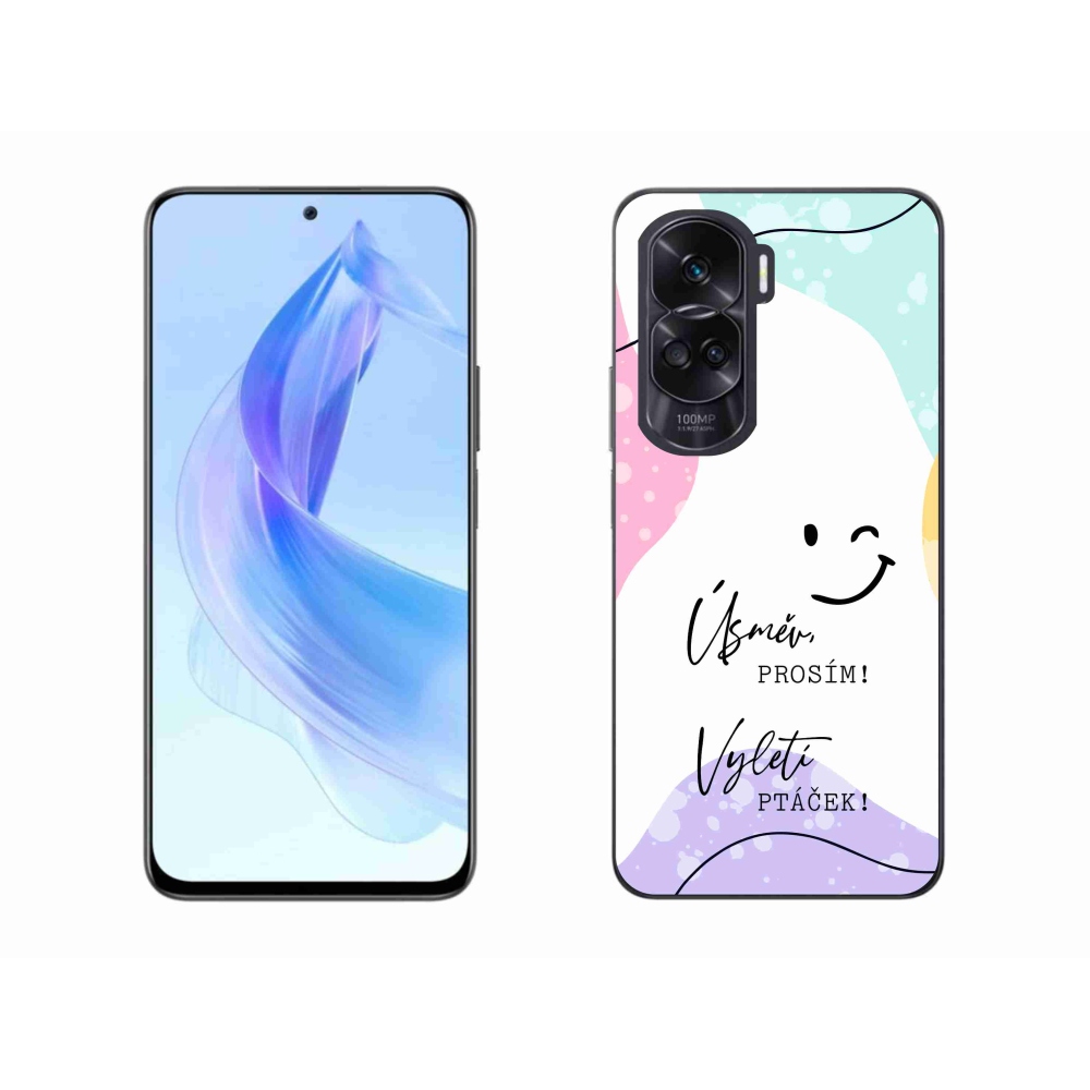 Gél borító mmCase a Honor 90 Lite készülékhez - vicces szöveg 4 fehér háttérrel