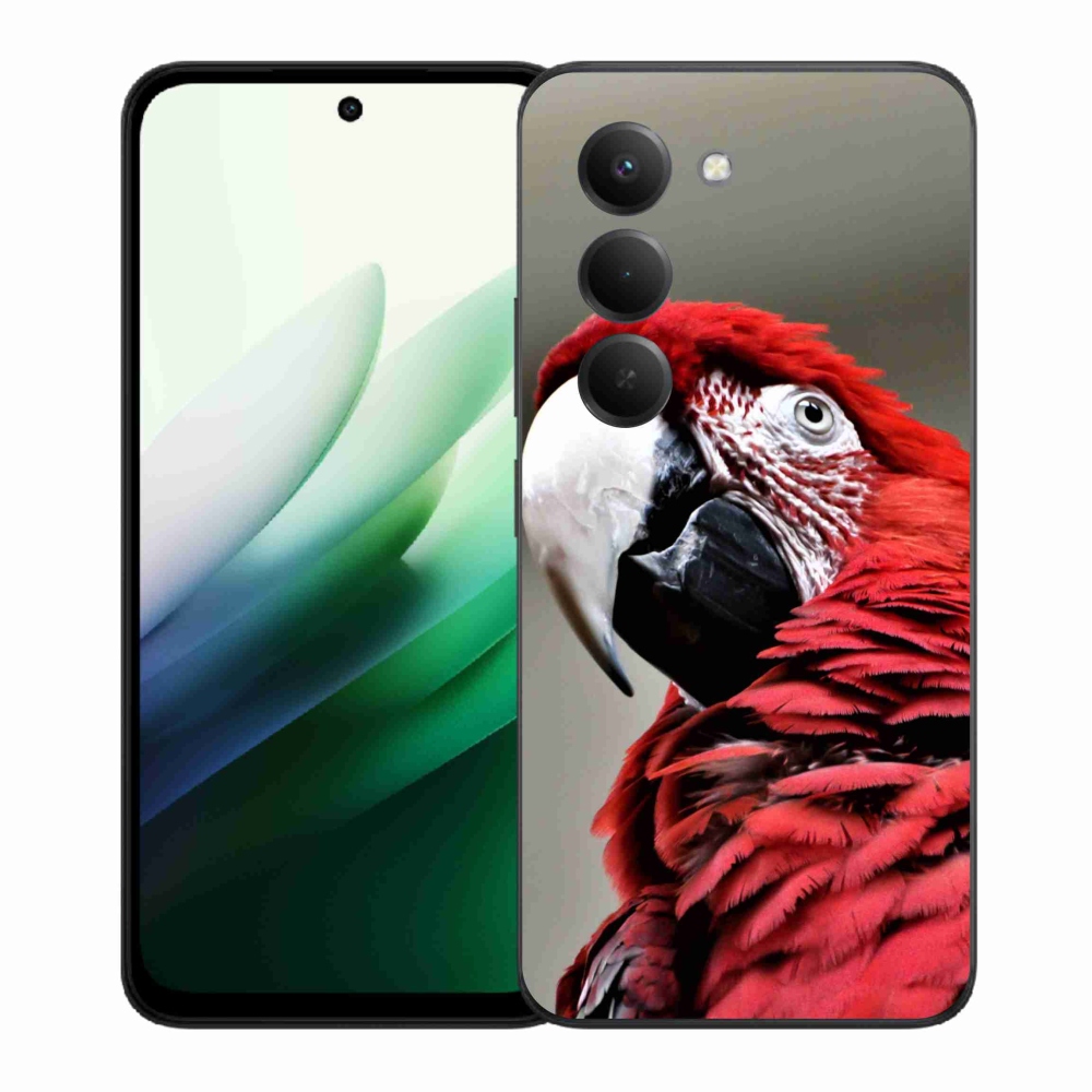 Gél borítás mmCase a Xiaomi Redmi 15 5G-hez - papagáj ara piros