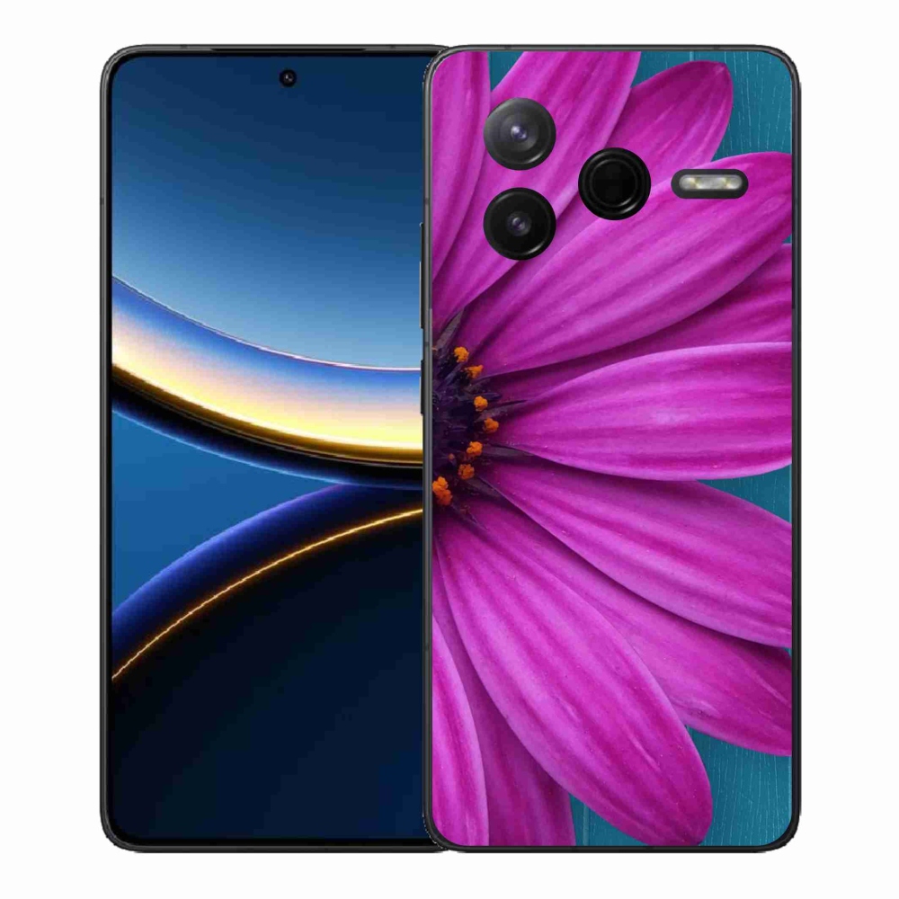 Gél borítás mmCase a Xiaomi Poco F7 Pro készülékhez - lila margaréta