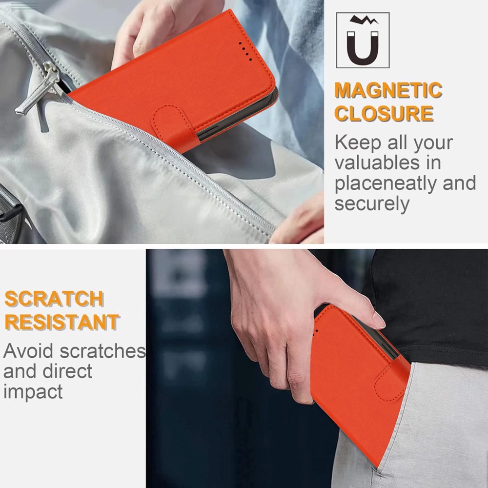 Snap book tok Samsung Galaxy A07 4G készülékhez - narancssárga