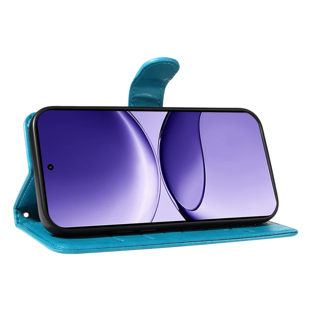 Virágok könyv tok Xiaomi Poco F7 5G-hez - kék