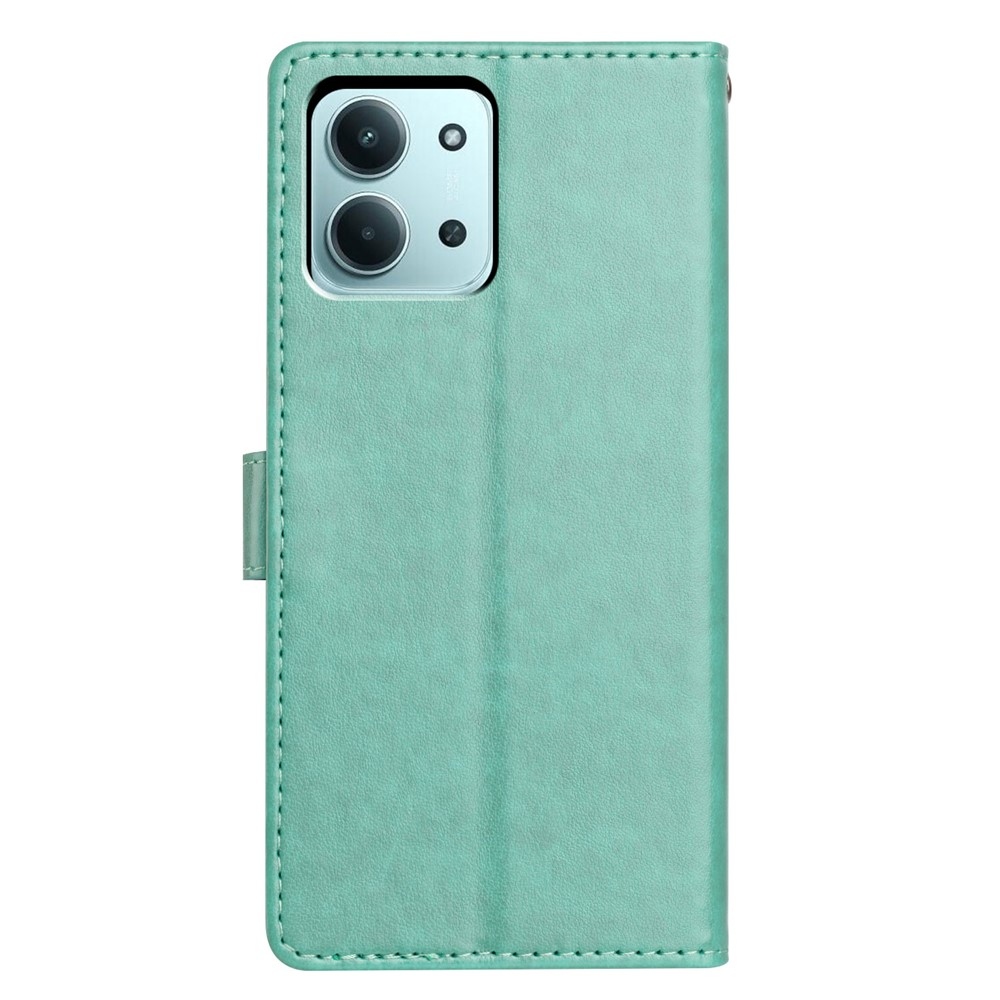 Vérrögök könyv tok Xiaomi Redmi 15C 4G (171mm)/Poco C85 4G (171mm) - kék-zöld