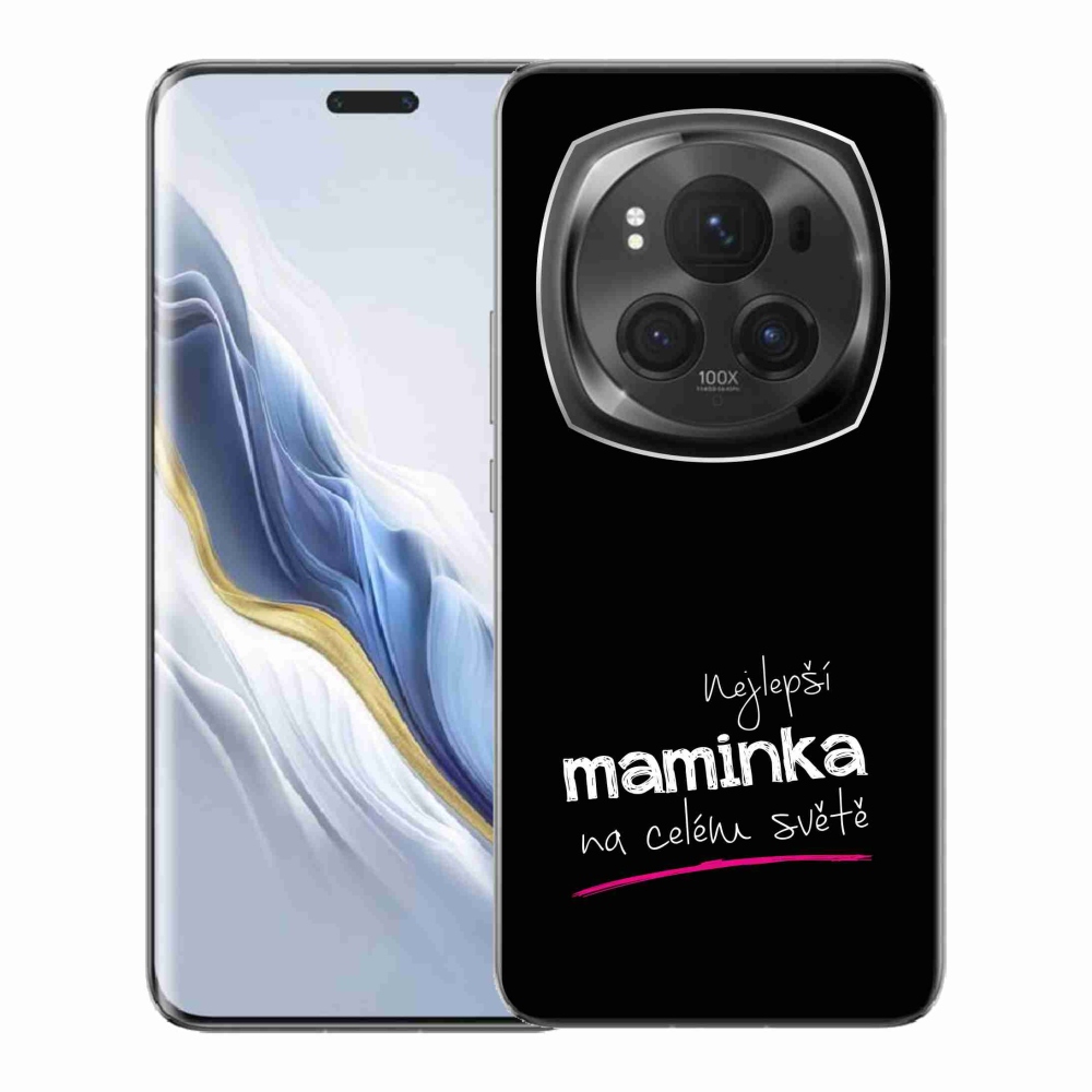 Gél borítás mmCase a Honor Magic 6 Pro 5G számára - Legjobb anya 4 fekete háttér