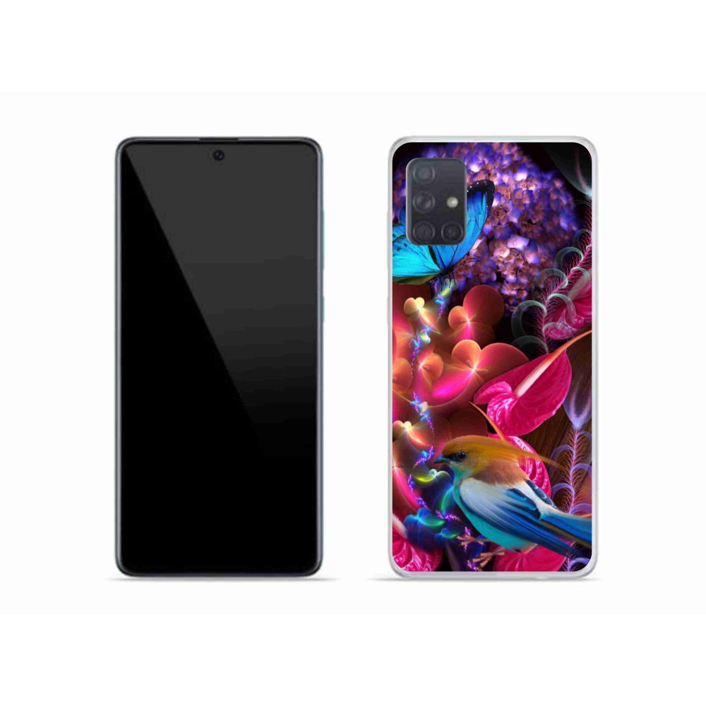 Gél borító mmCase Samsung Galaxy A51 készülékhez - színes virágok