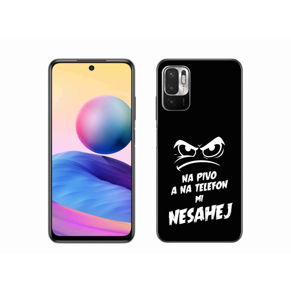 Gél borító mmCase a Xiaomi Redmi Note 10 5G - sör motívum 2 fekete háttérrel