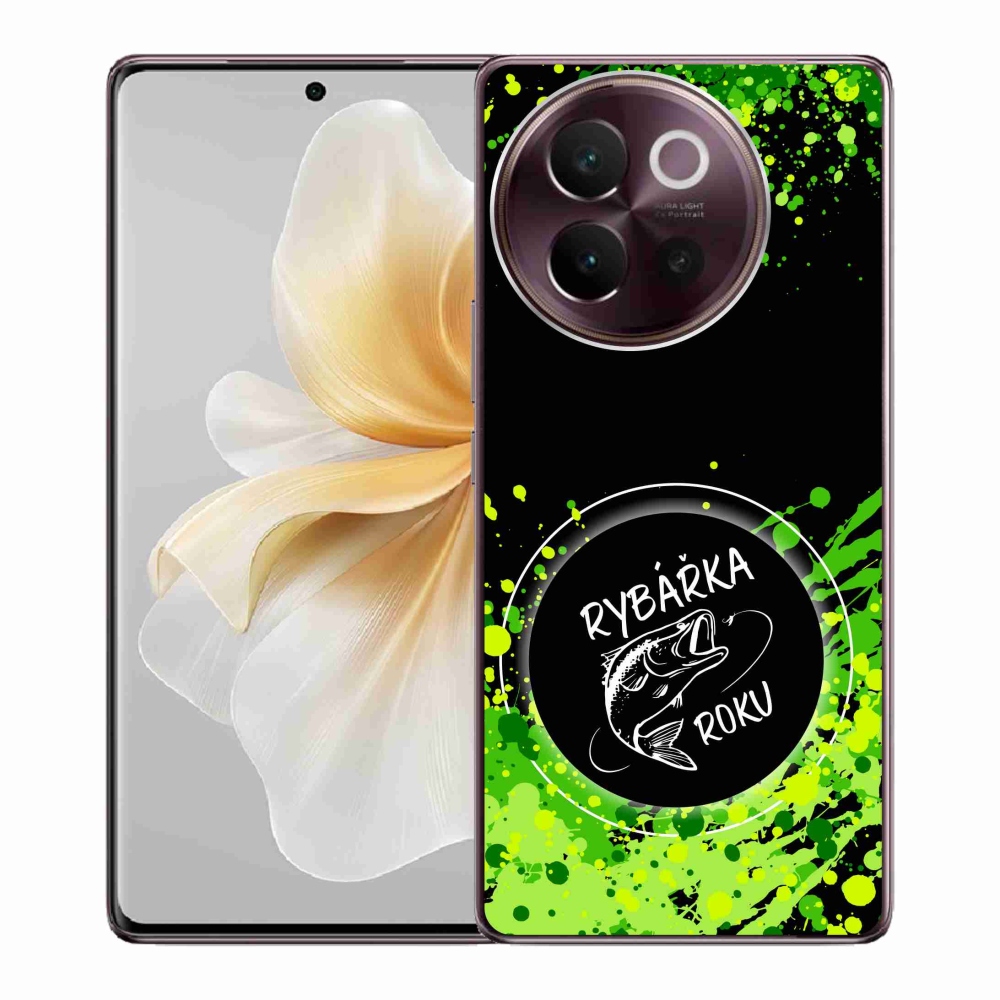 Gél borítás mmCase a Vivo V40 Lite 5G-n - az év halászának fekete háttere