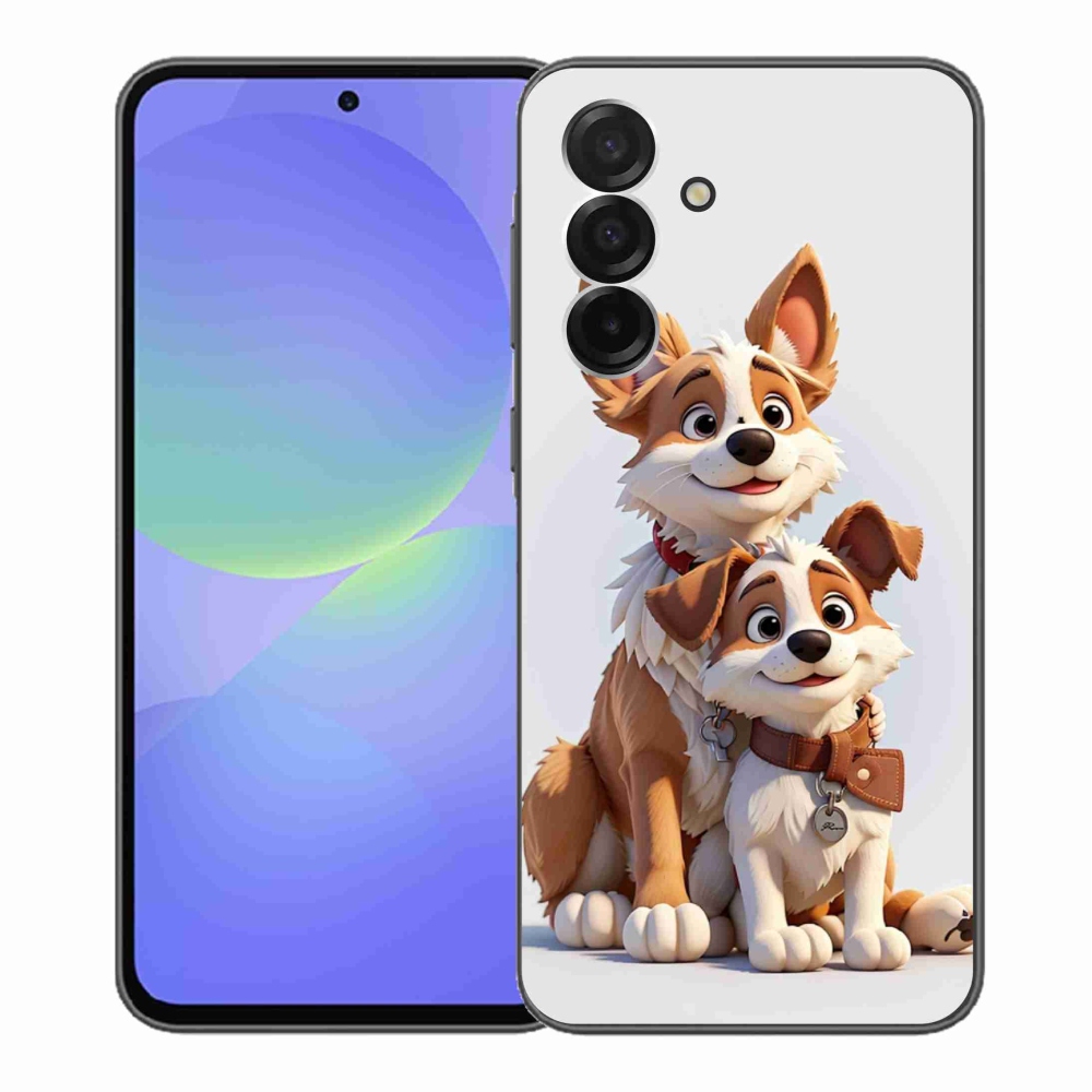 Gél borítás mmCase Samsung Galaxy A36 5G - rajzoló kutyákhoz