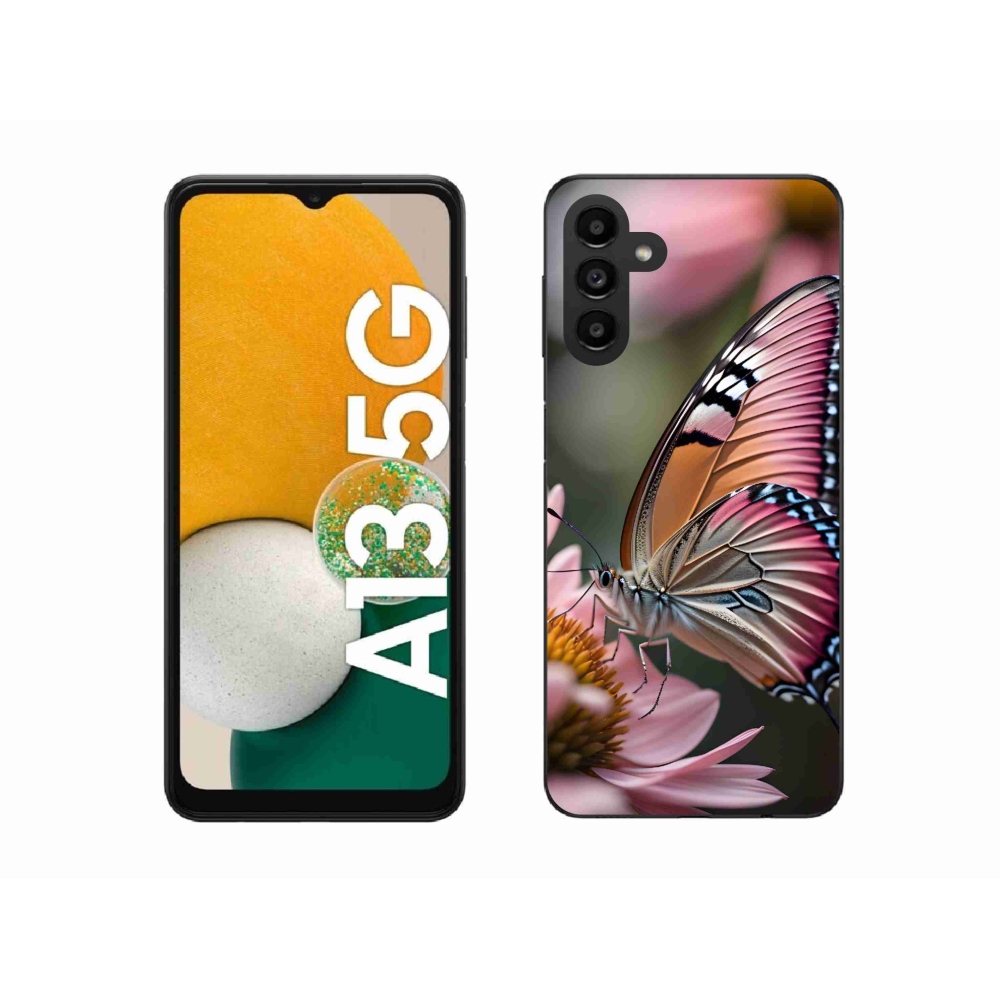 Zselés borítás mmCase Samsung Galaxy A13 5G - színes pillangó