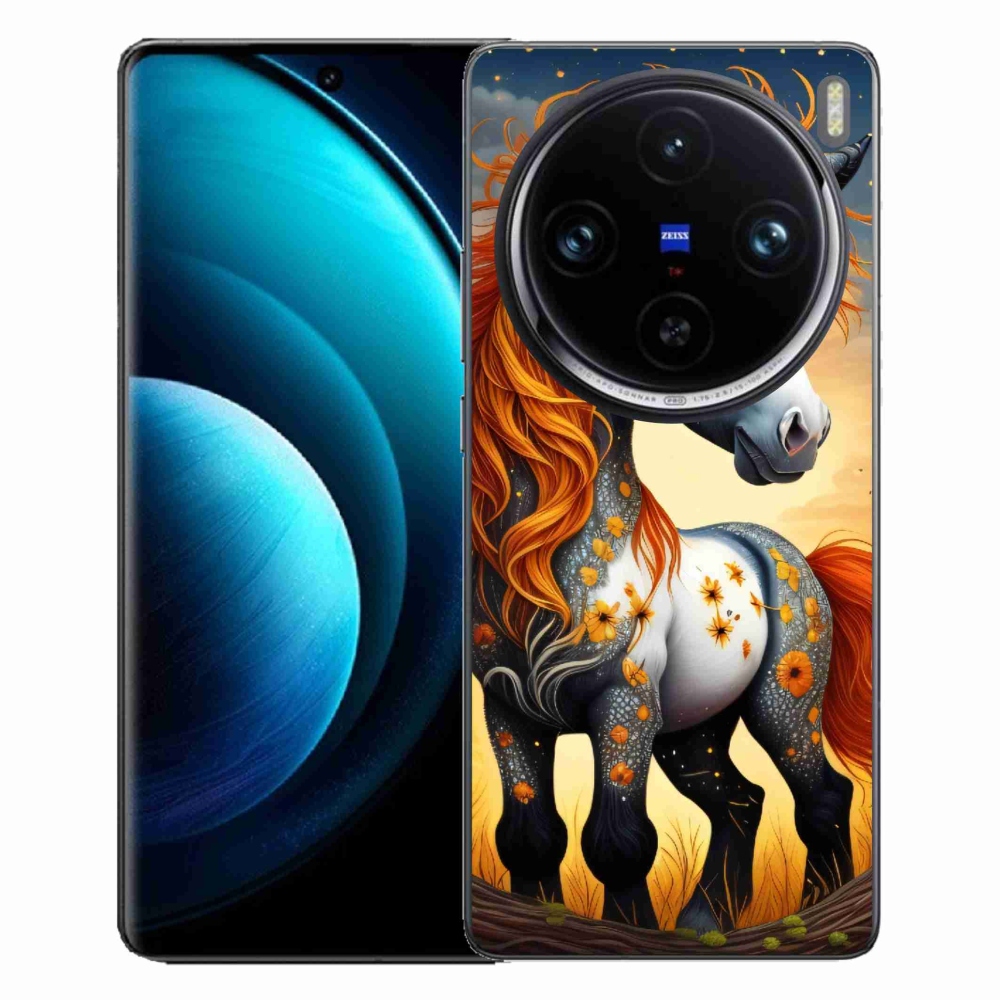 Zselés borítás mmCase a Vivo X100 Pro 5G készülékhez - színes pónifarka