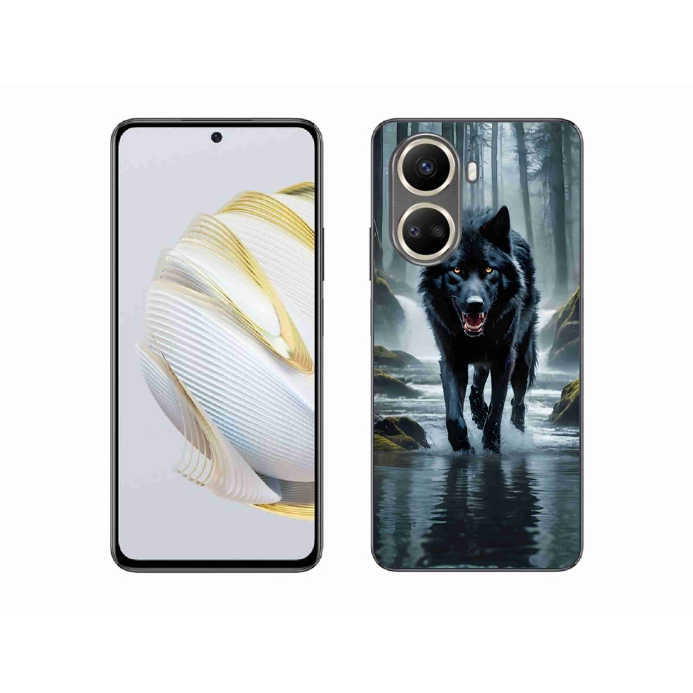 Zselés borítás mmCase a Huawei Nova 10 SE-hez - fekete farkas
