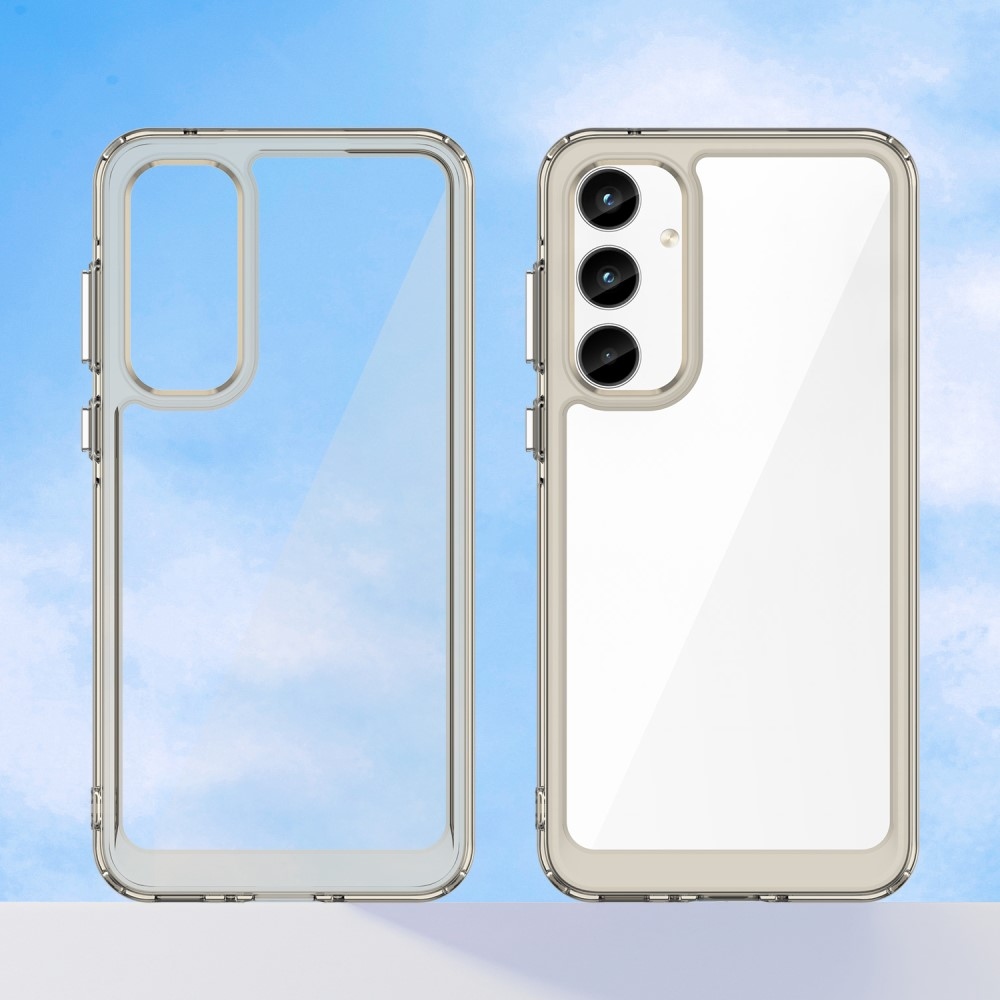 Gél tok kemény hátlappal Samsung Galaxy A35 5G készülékhez - szürke