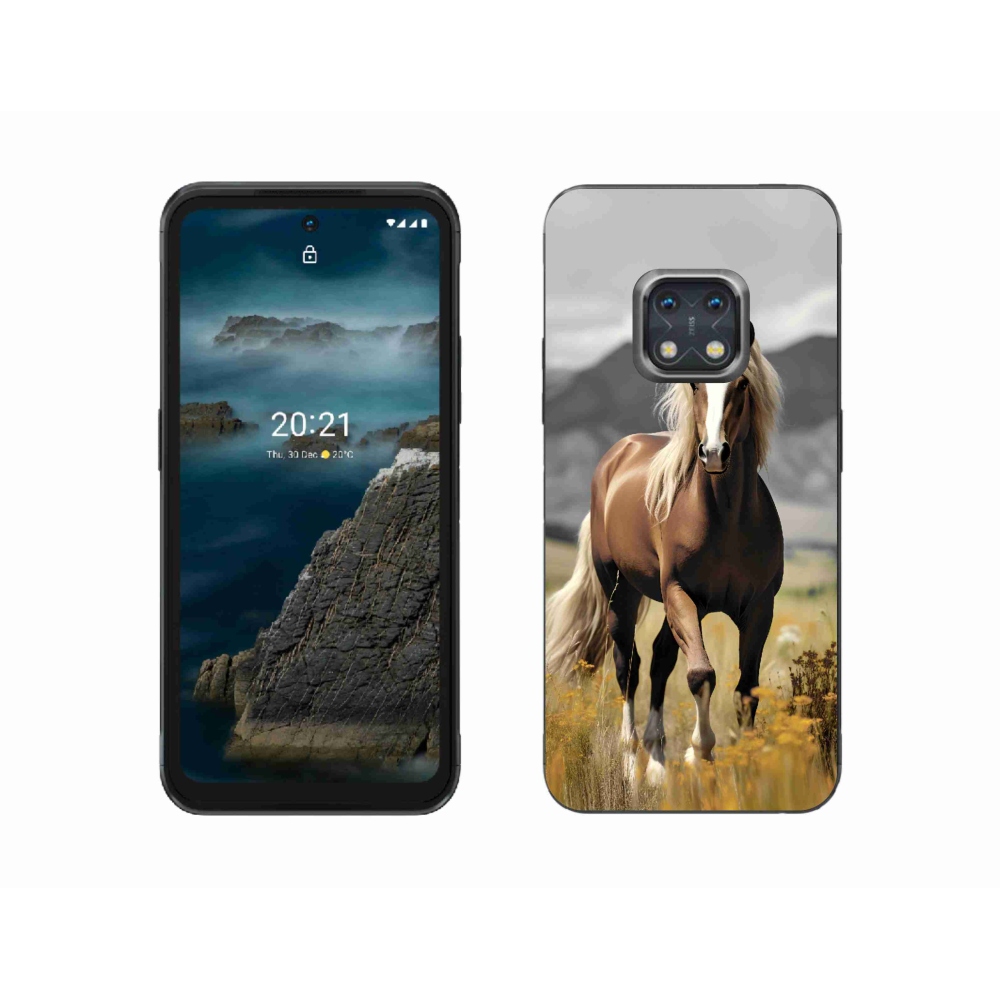 Zselés tok mmCase a Nokia XR20 készülékhez - barna ló 1