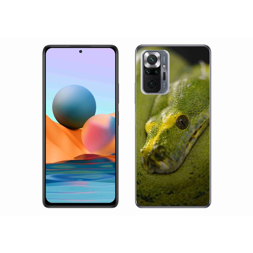 Zselés borítás mmCase a Xiaomi Redmi Note 10 Pro-hoz - kígyó 2